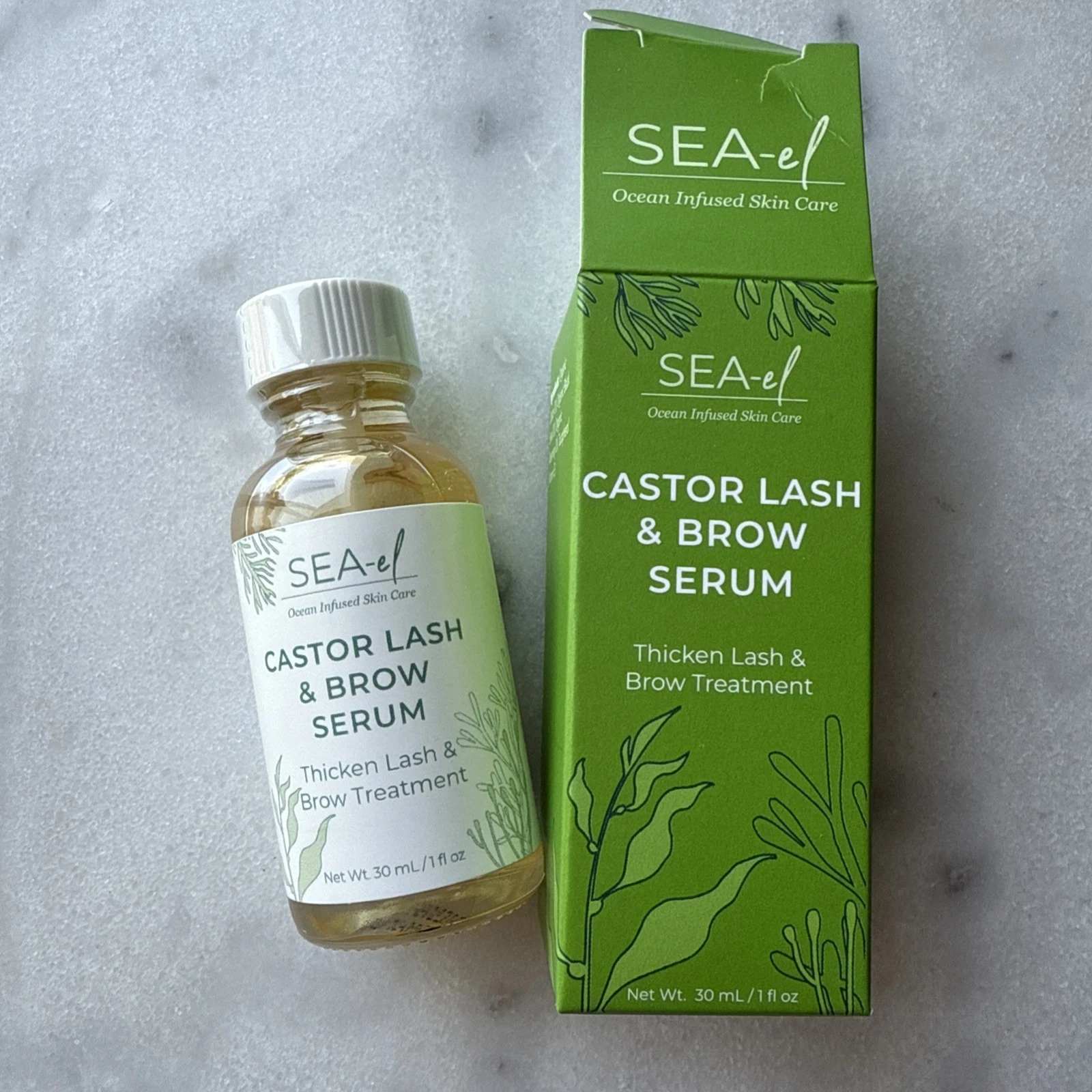 SEA-el Castor Lash & Brow Serum thickens lash & brow. 1oz. EXP. 09/2025.