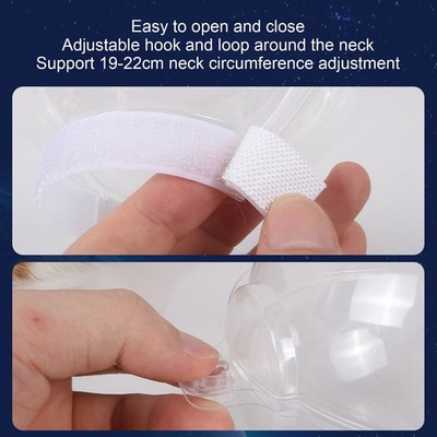 Cat Transparent Muzzle Breathable Prevent Biting Licking Adjustable Cat Hood SET