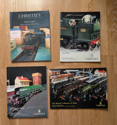 4 Christie's  Auction Catalogues Trains Galore Marklin Model Toys