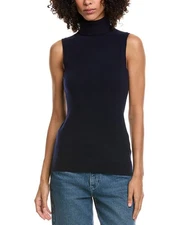 Incashmere Turtleneck Cashmere Tank Sweater Women's