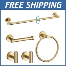 Stainless Steel 5-Piece Bath Accessory Kit