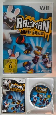 Wii Rayman Raving Rabbids - mit Anleitung