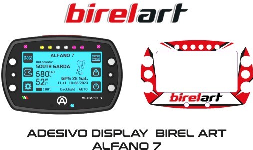 ADESIVO DISPLAY GRAFICA TIPO BIREL ART ALFANO 6 7 KART