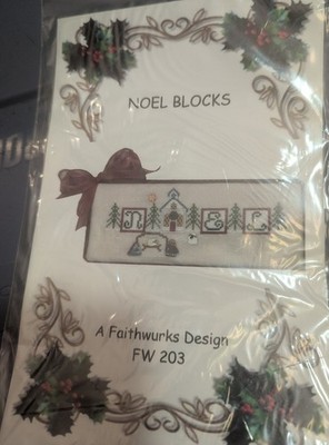 A Faithwurks Design Noel Blocks Cross Stitch FW203