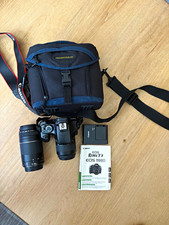 Canon EOS Rebel T3 12.2MP Digital SLR Black w/ Lens Bag Strap Manual 8GB