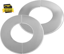 2 Pcs Wall Split Flange, Stainless Steel round Escutcheon Plate Floor and Ceilin