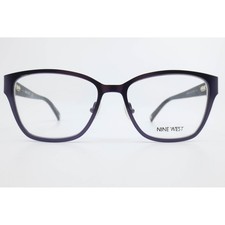 Nine West NW1059 505 Purple Marbled Rectangular Eyeglass Frames 52-16-135