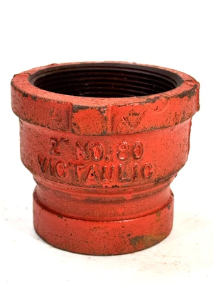 2" Victaulic Style 80 Female NPT Thread x Groove End Adapter Pipe Fitting