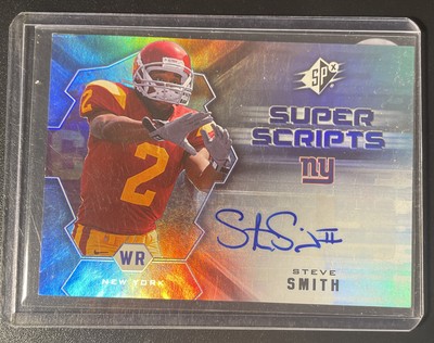 2007 SPx Super Scripts Steve Smith #SS-SS Rookie Auto RC