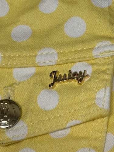 NWOT Women’s Juicy Couture Denim Jacket Yellow Size Medium - Picture 4 of 6