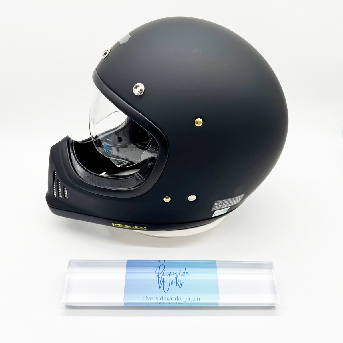 SHOEI EX-ZERO Matt Black Motorcycle Full Face Helmet Size XL 61cm