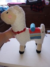 FAO Schwarz Llama Alpaca Plush Stuffed Animal LED Lights Up w/ Sound Boho Baby