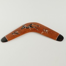 Boomerang Returning Traditional Hand Made Painted Signed LR
