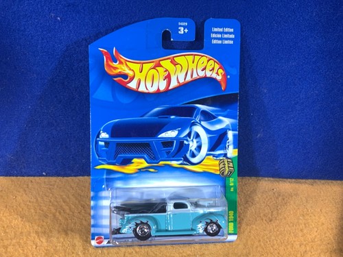 O9-44 HOT WHEELS TREASURE HUNT - 1940 FORD PICKUP TRUCK - 2002 - #009 - NIB