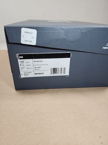 Size 9.5 New Balance 480 Castlerock Raincloud BB480LEC Grey White Unisex Men's - Picture 15 of 15