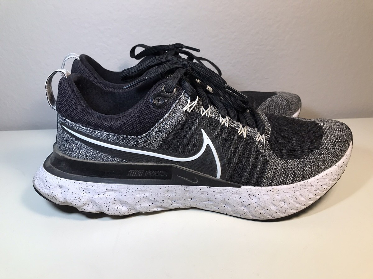 14 MEN\'S NIKE REACT INFINITY RUN FLYKNIT BLACK WHITE CT2357-101 Nike Men main image 3