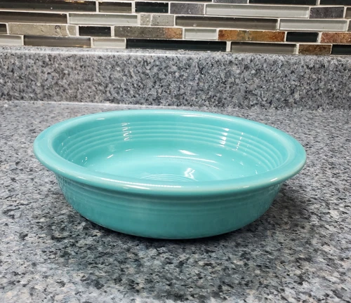 Fiesta Turquoise Medium Soup Cereal Bowl 6 7/8", 19 oz EUC