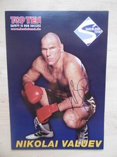 Nikolai Valuev Autogramm signed A4 Broschüre (Poster)