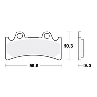 TRW SV BremsbeläGe Passend Vorn FüR Triumph Daytona 900 Super Bj. 1994-1996