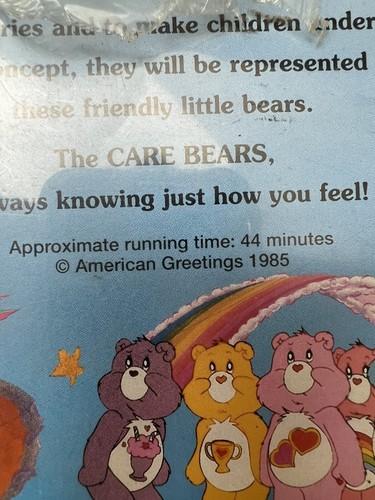 The CARE BEARS Volume 4 1993 VHS TAPE animated kids VIDEO PAL - Picture 5 of 6
