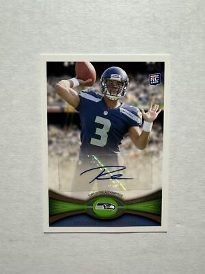 【値下げ】レア【木箱入り】 京商 「Nieuport」 RC キット 2012 Topps #165 Russell Wilson Rookie Card RC Autograph Auto SSP