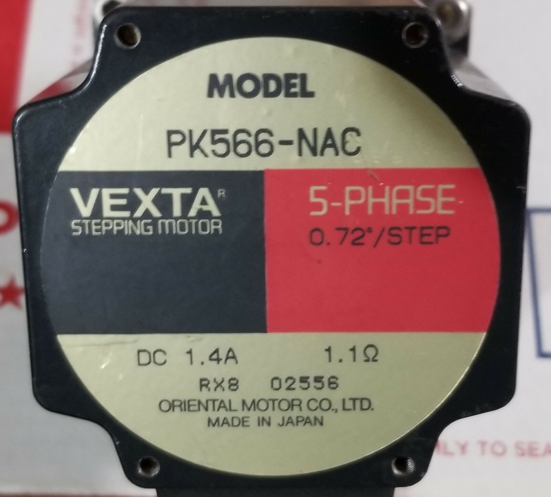 Vexta Stepping Motor PK566-NAC, 5-P 0.72/STEP, DC 1.4A, 1.1Ω 