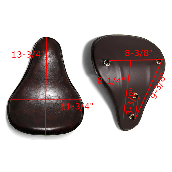 Black Motorcycle Spring Solo Seat For Harley Davidson Heritage