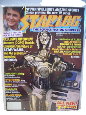 STARLOG Magazine #99 Oct. 1985 C-3PO STAR WARS Back to Future VG