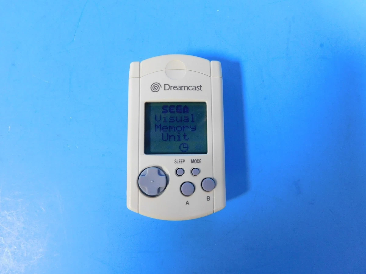 Official Sega Dreamcast Virtual Memory Unit OEM VMU White Tested