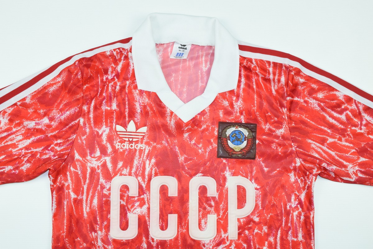 1989-1991 RUSSIA/USSR/CCCP ADIDAS HOME FOOTBALL SHIRT (SIZE 1989-1991 RUSSIA/USSR/CCCP ADIDAS HOME FOOTBALL SHIRT (SIZE