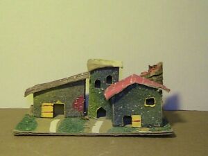 Casetta Per Presepe Vintage In Cartoncino Ebay