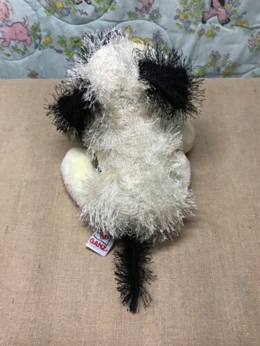 Ganz Webkinz 8” Black & White Cheeky Dog No Code - Picture 3 of 5