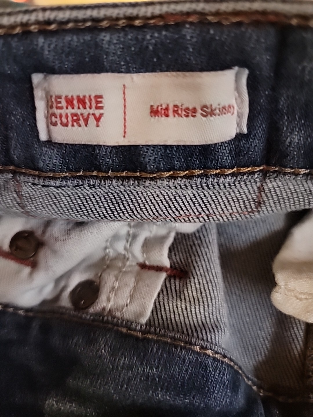 True Religion Jennie Curvy Mid Rise Skinny  Blue Jeans Women's Sz 31x28 Stretch thumbnail 7