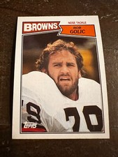 1987 Topps Football Card #89 Bob Golic, Browns (J9)