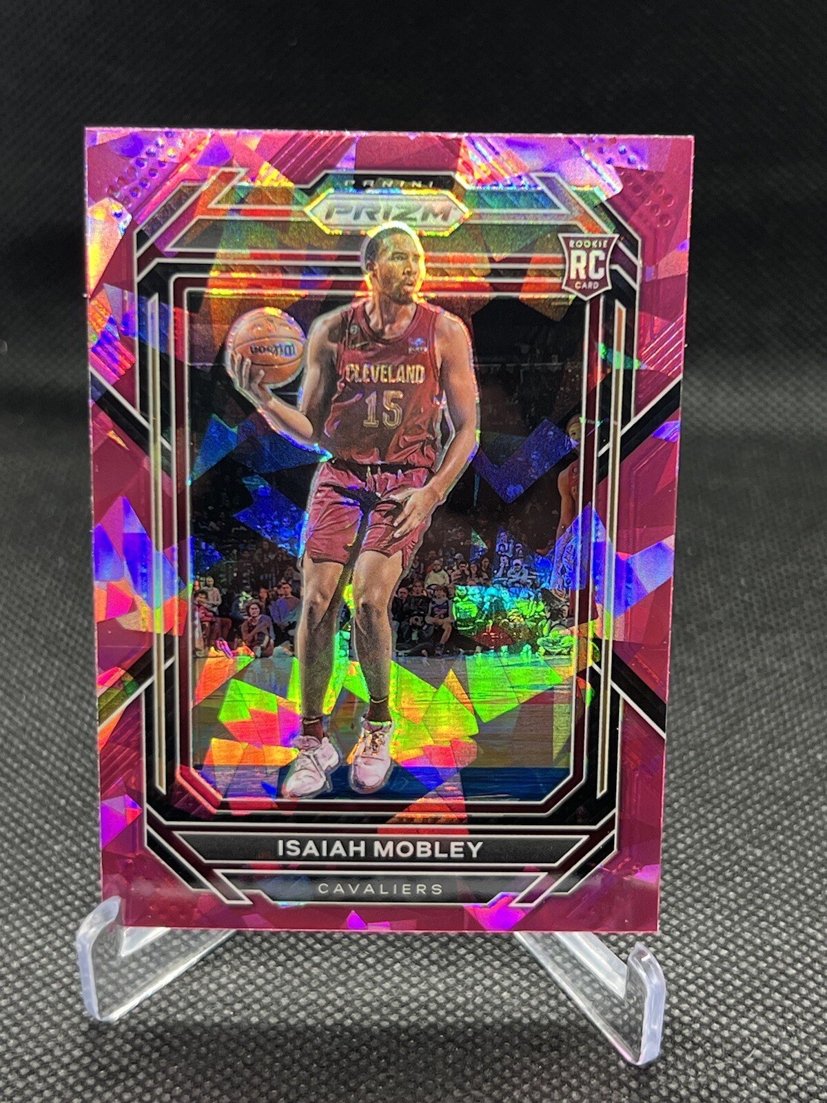 2022-23 Prizm Pink Ice Isiah Mobley Rookie Cleveland Cavaliers