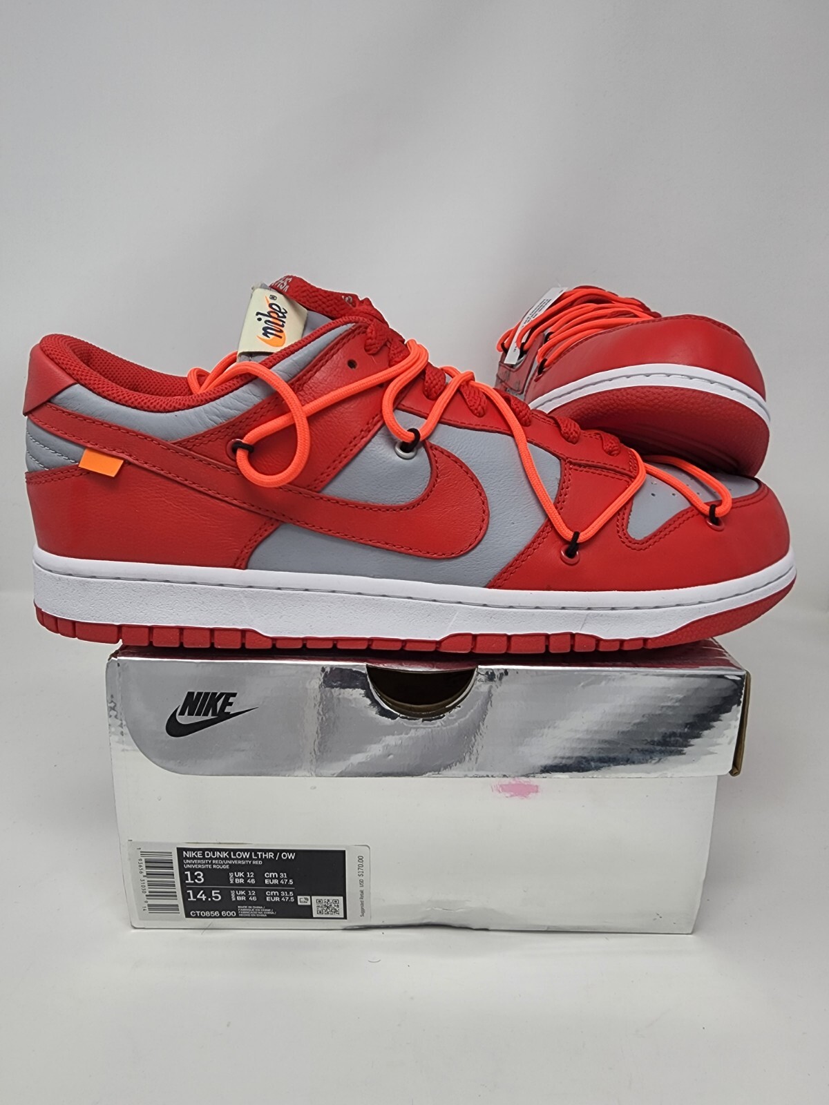 off white dunk sizing