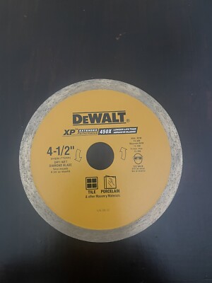 DeWalt 4.5'' x 20mm Arbor DW861W Tile Porcelain Diamond Blade Brand New