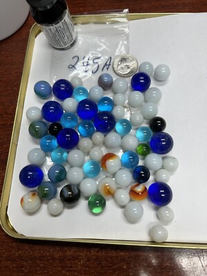 Vintage Marbles Lot Of  50 Different Sizes Unique Lot 245A