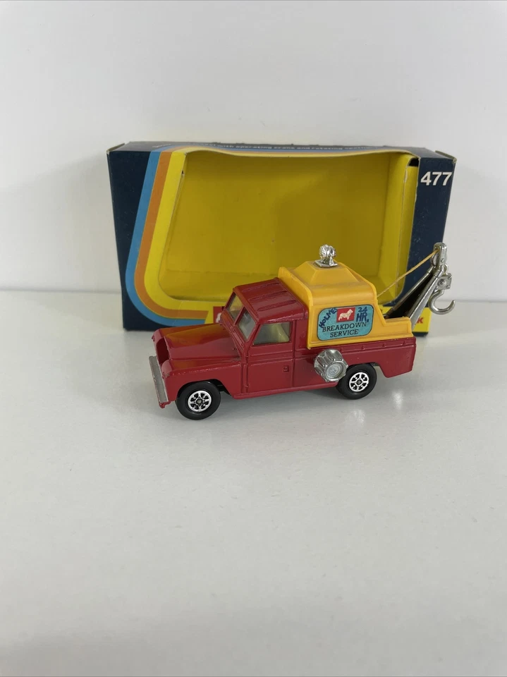 Camión de avería CORGI #477, camión de remolque de juguete modelo Land Rover, 1973 coleccionable Foto 2 de 4