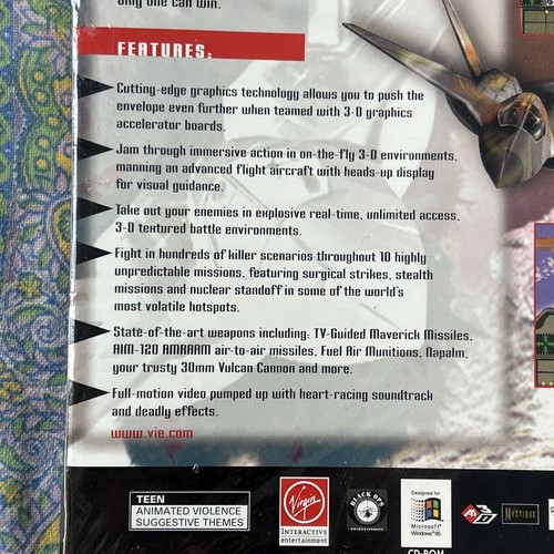 Agile Warrior F-111X (PC, 1996) Big Box Version BOX DAMAGE SEALED NEW - Picture 5 of 8
