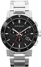 BURBERRY THE CITY BU9380 Stainless Steel Black Dial Chronograph Men's Watch