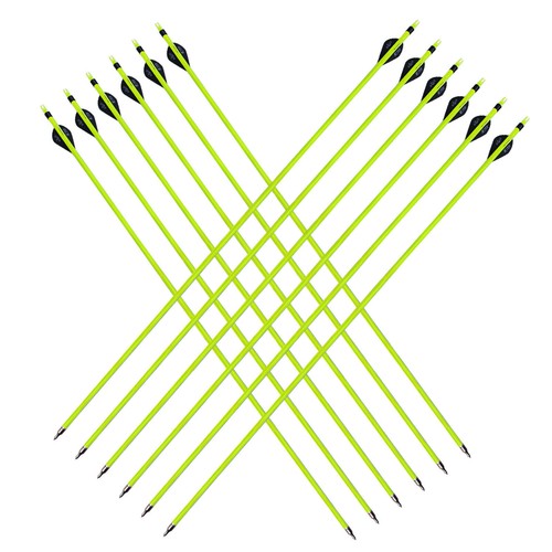 31" Pure/Mixed Carbon Arrows 2" Vane Spine 350-500 Compound Recurve Bow Hunting - Picture 13 of 15