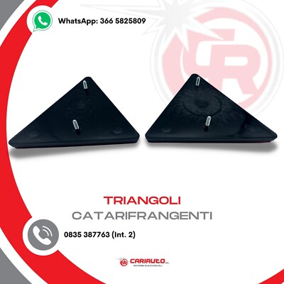 4 Catarifrangenti Triangolari Per Auto - Riflettori Posteriori Per Rimorchi, Camion E Furgoni - Foto 14