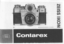 Zeiss Ikon Contarex Instruction Manual German language Reprint