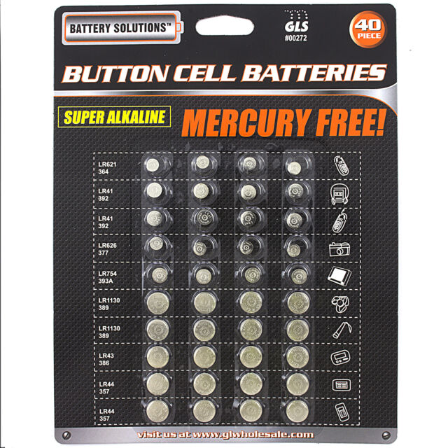 Coin Cell Battery Chart