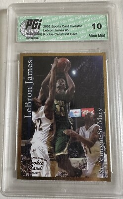 lebron james st vincent st mary card