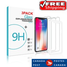3 Pack Premium Tempered Glass Screen Protector For iPhone XS With Install Tool