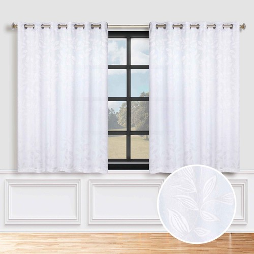 Leaves Washable Grommet 70" Wide Room Darkening Blackout Curtains, Set of 2 - Picture 145 of 158