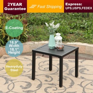 Details About Phi Villa Outdoor Small Metal Square Side End Table Patio Coffee Balcony Details About Phi Villa Outdoor Small Metal Square Side End Table Patio Coffee Balcony