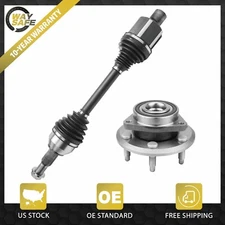 Front Left CV Axle Shaft + Wheel Hub Bearing for GMC Chevy Enclave Traverse Assy